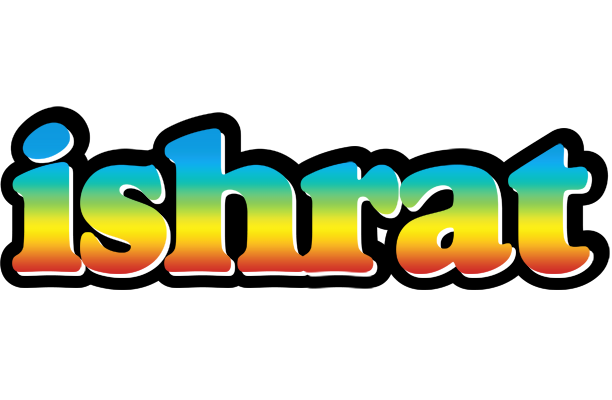 Ishrat color logo