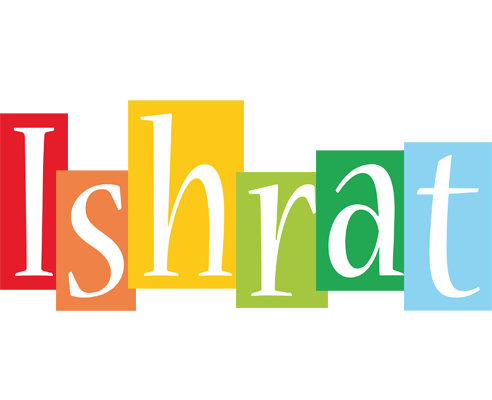 Ishrat colors logo