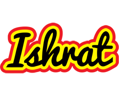 Ishrat flaming logo