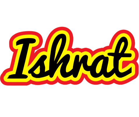 Ishrat flaming logo