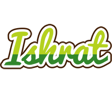 Ishrat golfing logo