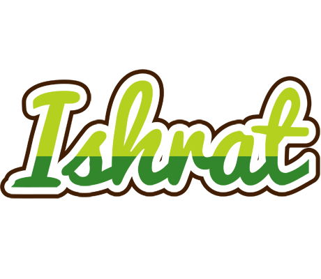 Ishrat golfing logo