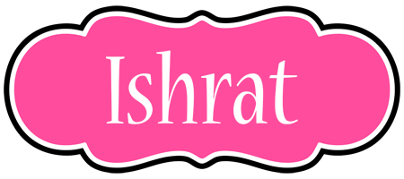 Ishrat invitation logo