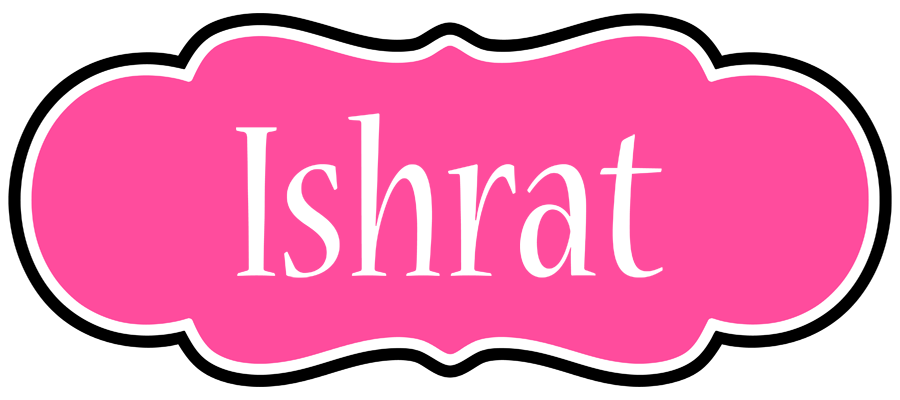 Ishrat invitation logo