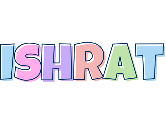 Ishrat pastel logo