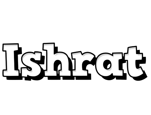 Ishrat snowing logo
