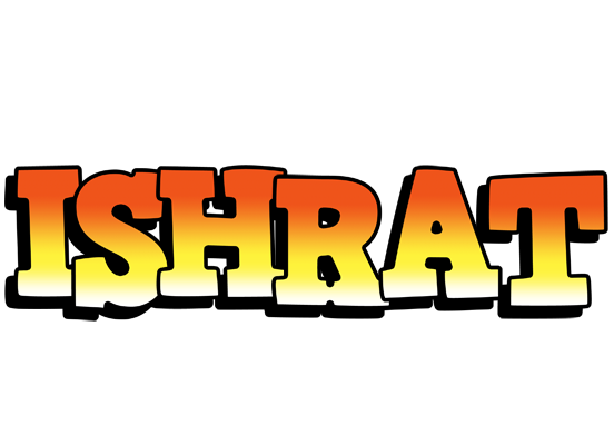 Ishrat sunset logo