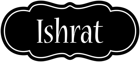 Ishrat welcome logo