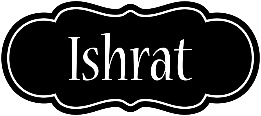 Ishrat welcome logo