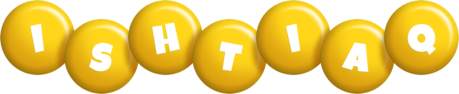 Ishtiaq candy-yellow logo