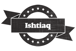 Ishtiaq grunge logo