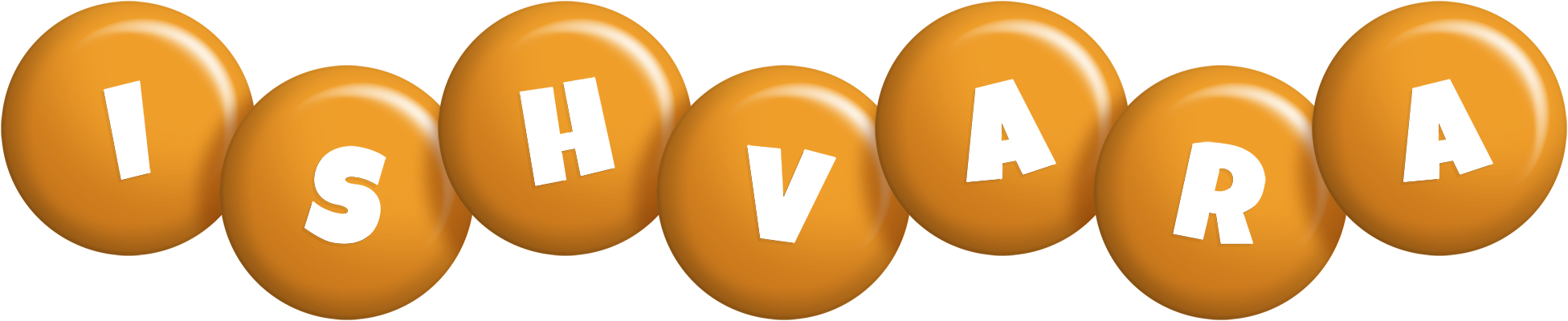 Ishvara candy-orange logo