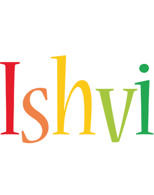 Ishvi birthday logo