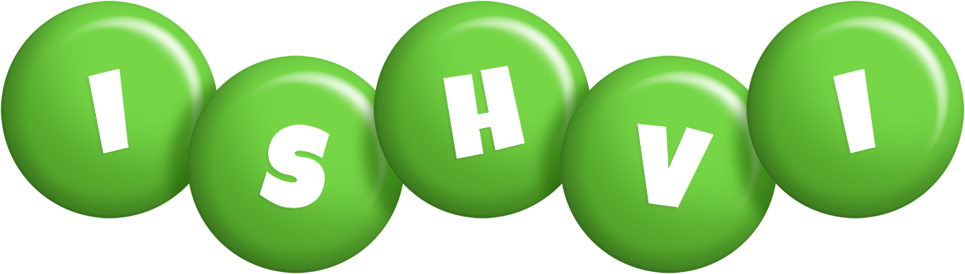 Ishvi candy-green logo