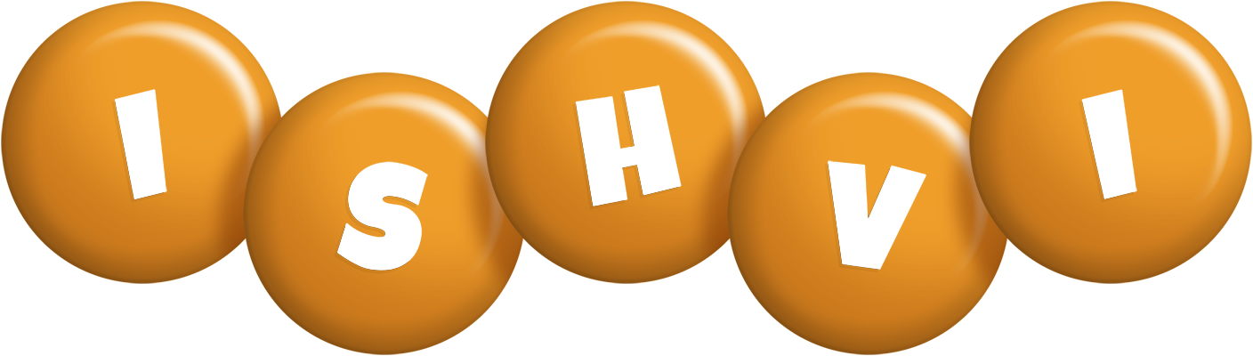 Ishvi candy-orange logo