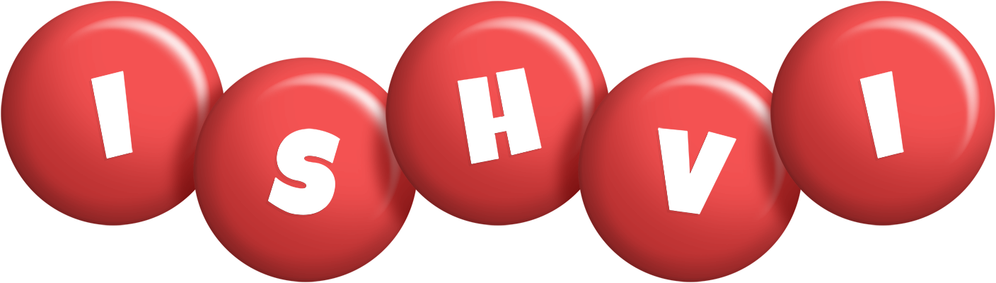 Ishvi candy-red logo