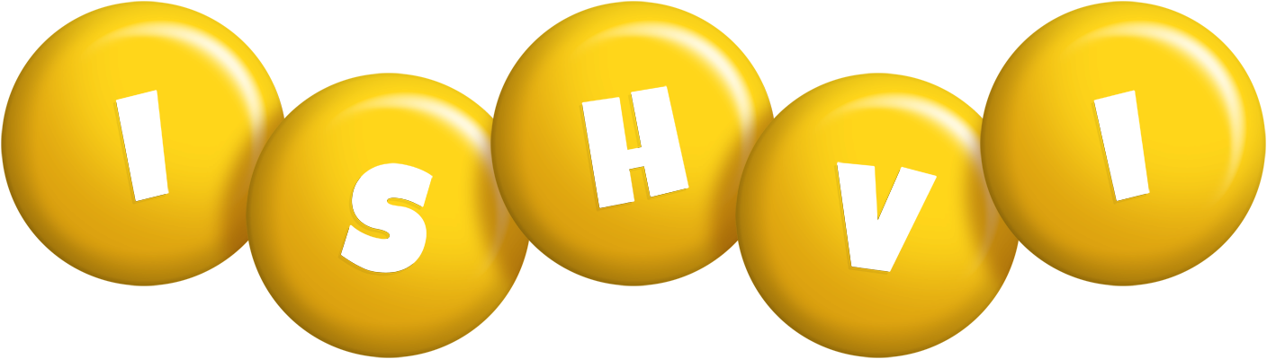 Ishvi candy-yellow logo