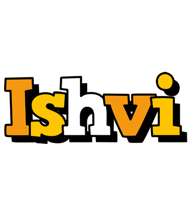 Ishvi cartoon logo