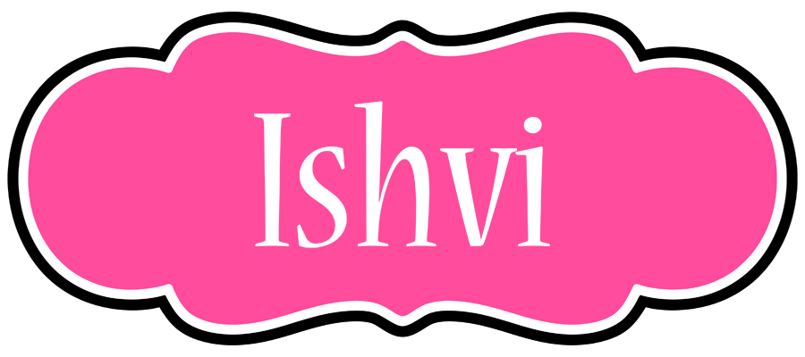 Ishvi invitation logo