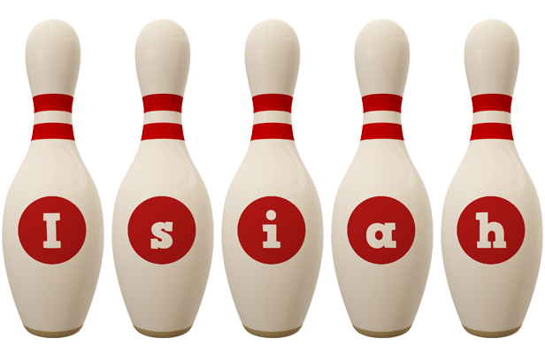 Isiah bowling-pin logo