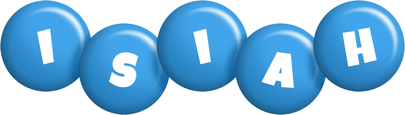 Isiah candy-blue logo