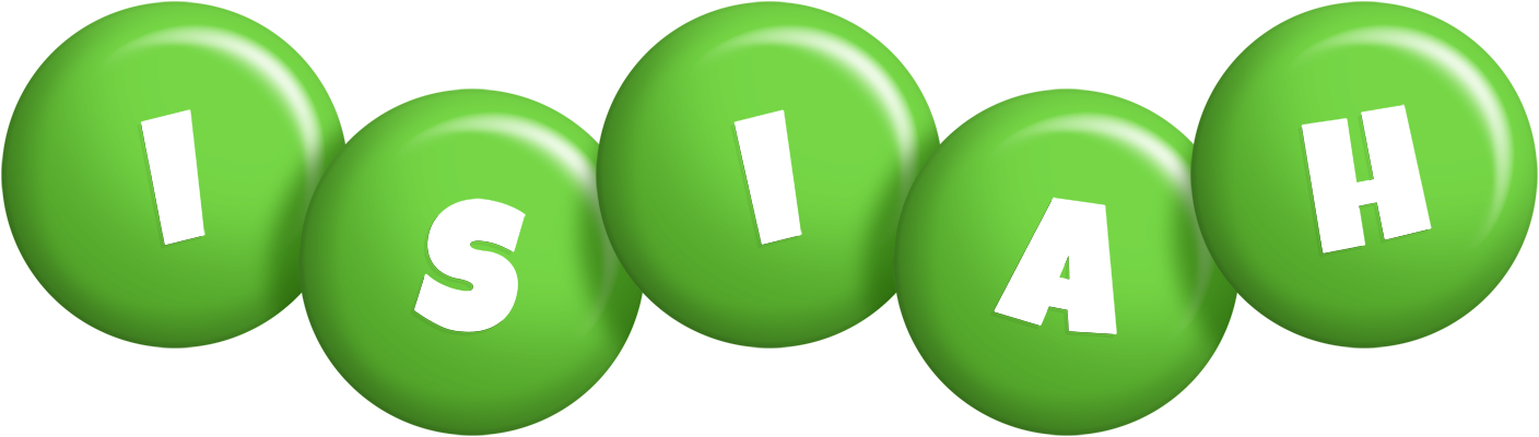 Isiah candy-green logo