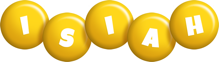 Isiah candy-yellow logo
