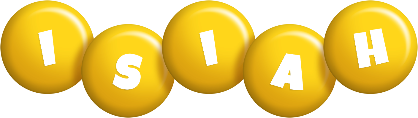 Isiah candy-yellow logo
