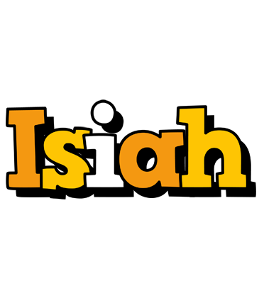 Isiah cartoon logo