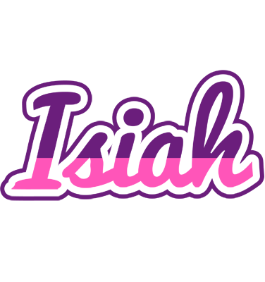 Isiah cheerful logo