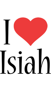 Isiah i-love logo