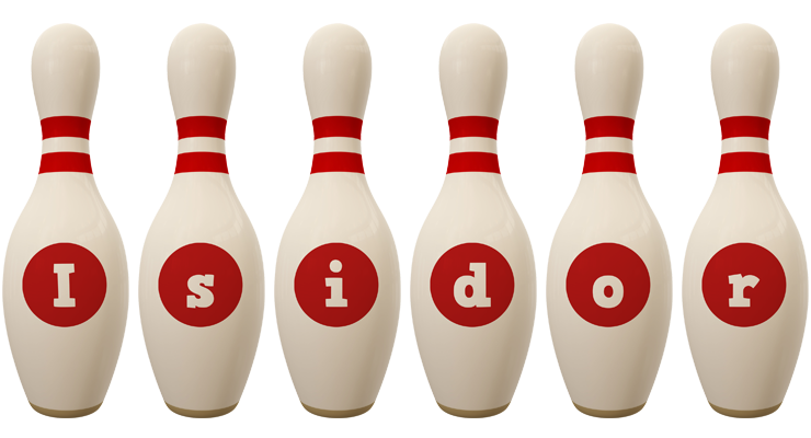 Isidor bowling-pin logo