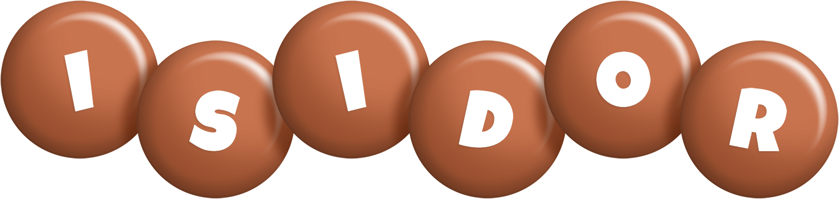 Isidor candy-brown logo