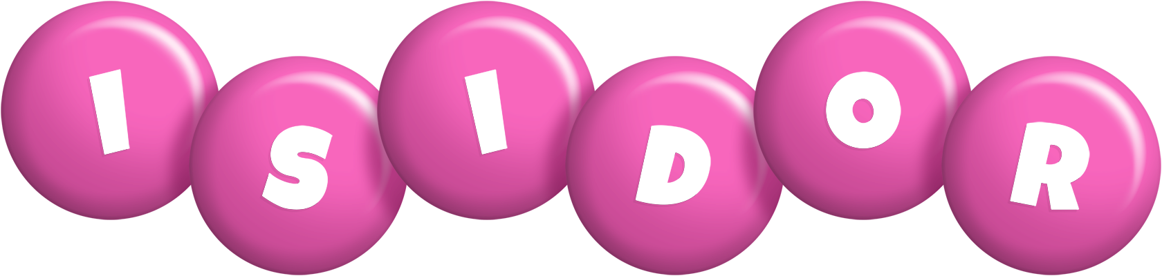 Isidor candy-pink logo