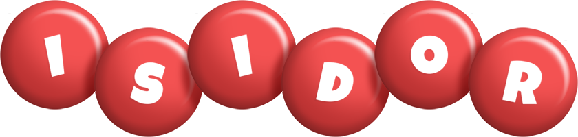 Isidor candy-red logo