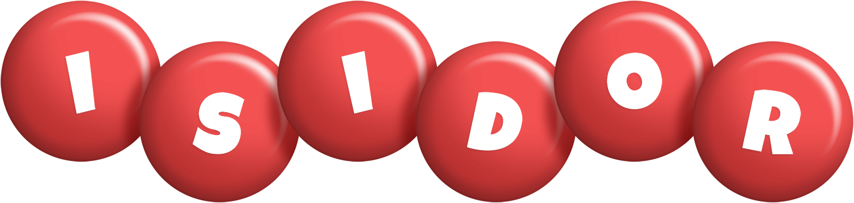 Isidor candy-red logo