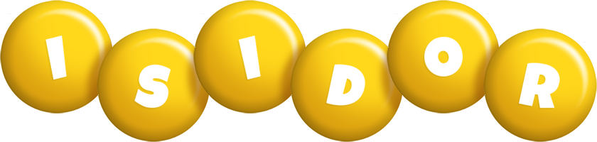 Isidor candy-yellow logo