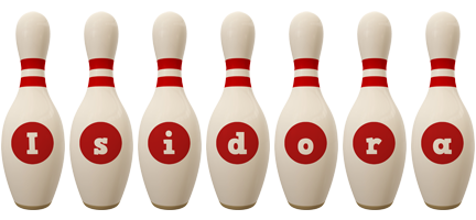 Isidora bowling-pin logo