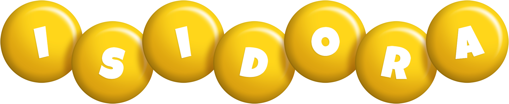 Isidora candy-yellow logo