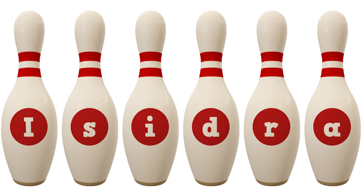 Isidra bowling-pin logo