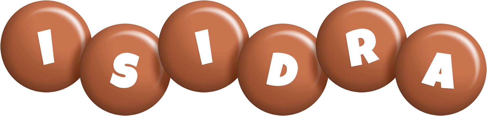 Isidra candy-brown logo
