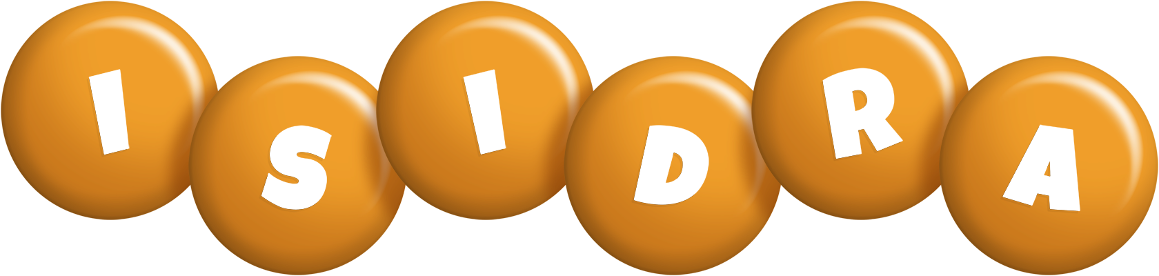 Isidra candy-orange logo