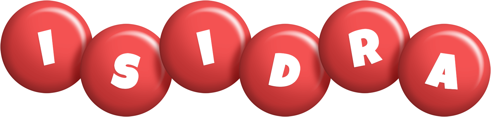 Isidra candy-red logo