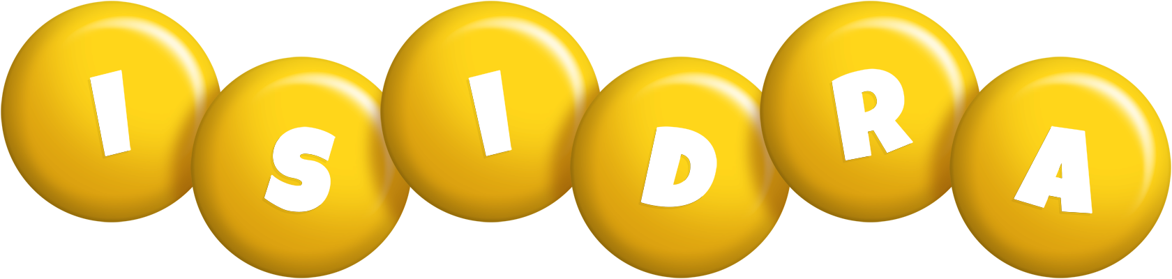Isidra candy-yellow logo