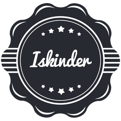 Iskinder badge logo