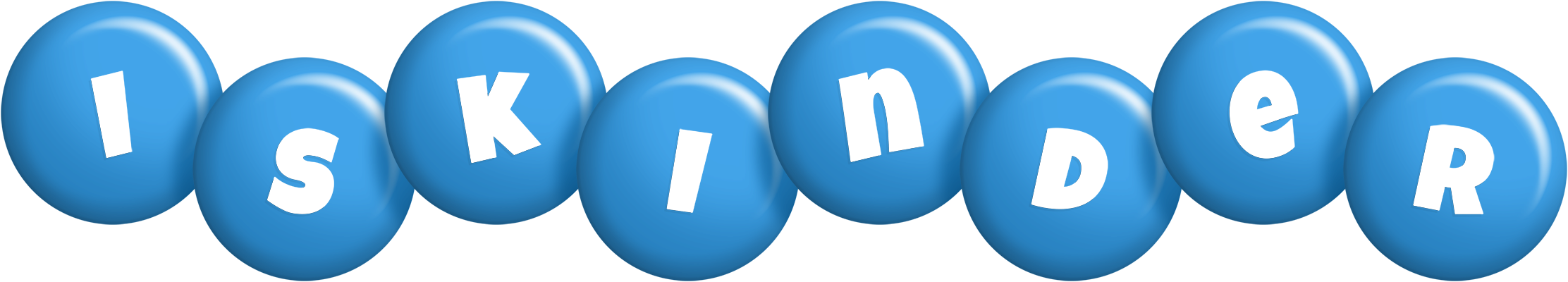 Iskinder candy-blue logo