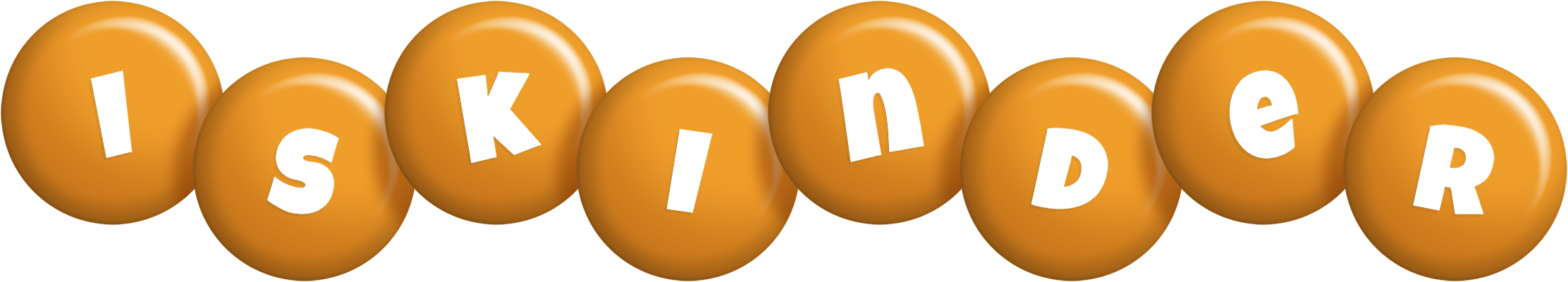 Iskinder candy-orange logo