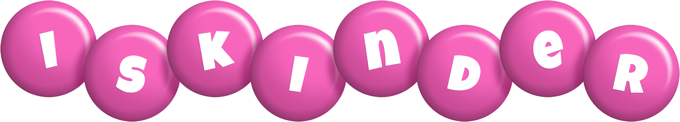 Iskinder candy-pink logo