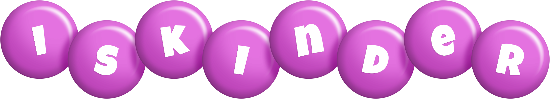 Iskinder candy-purple logo