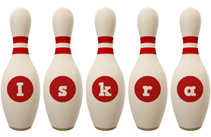 Iskra bowling-pin logo